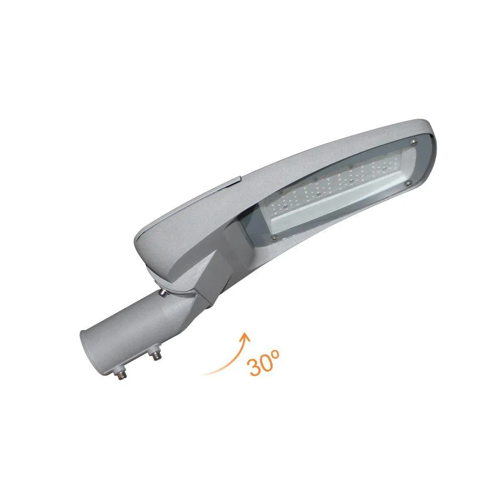Đèn đường LED Duhal SDHQ11003 100W 2 Góc ngẩng có thể điều chỉnh 30° của đèn đường LED Duhal SDHQ11003 100W