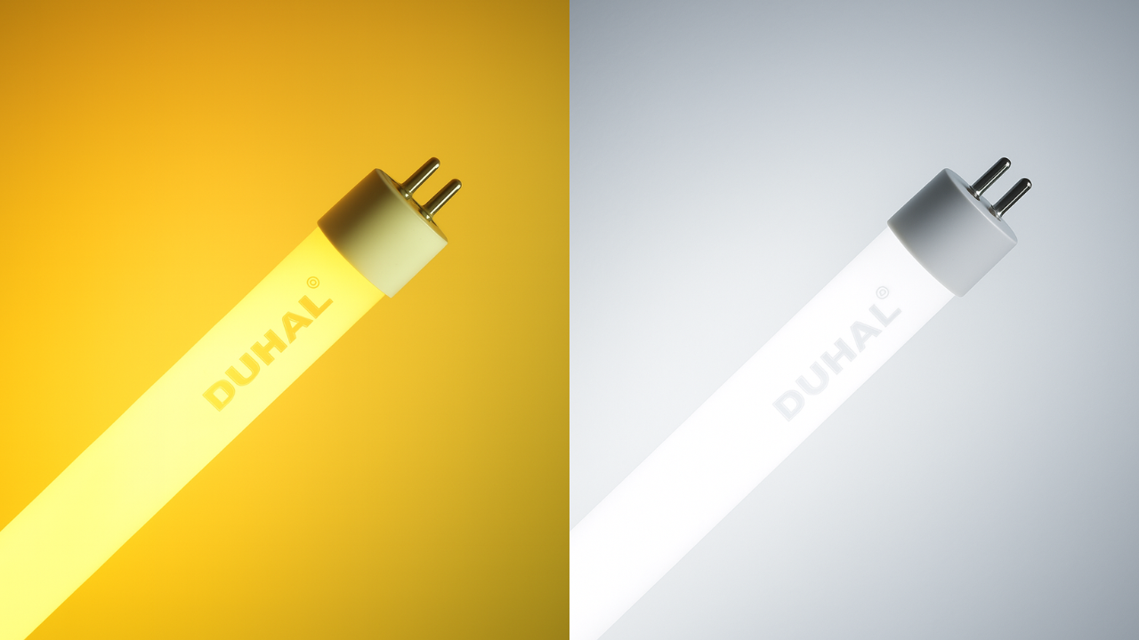 Bóng LED tuýp T5 Duhal SDHT506 9W 1 Bóng LED tuýp T5 Duhal SDHT506 9W có 2 màu ánh sáng