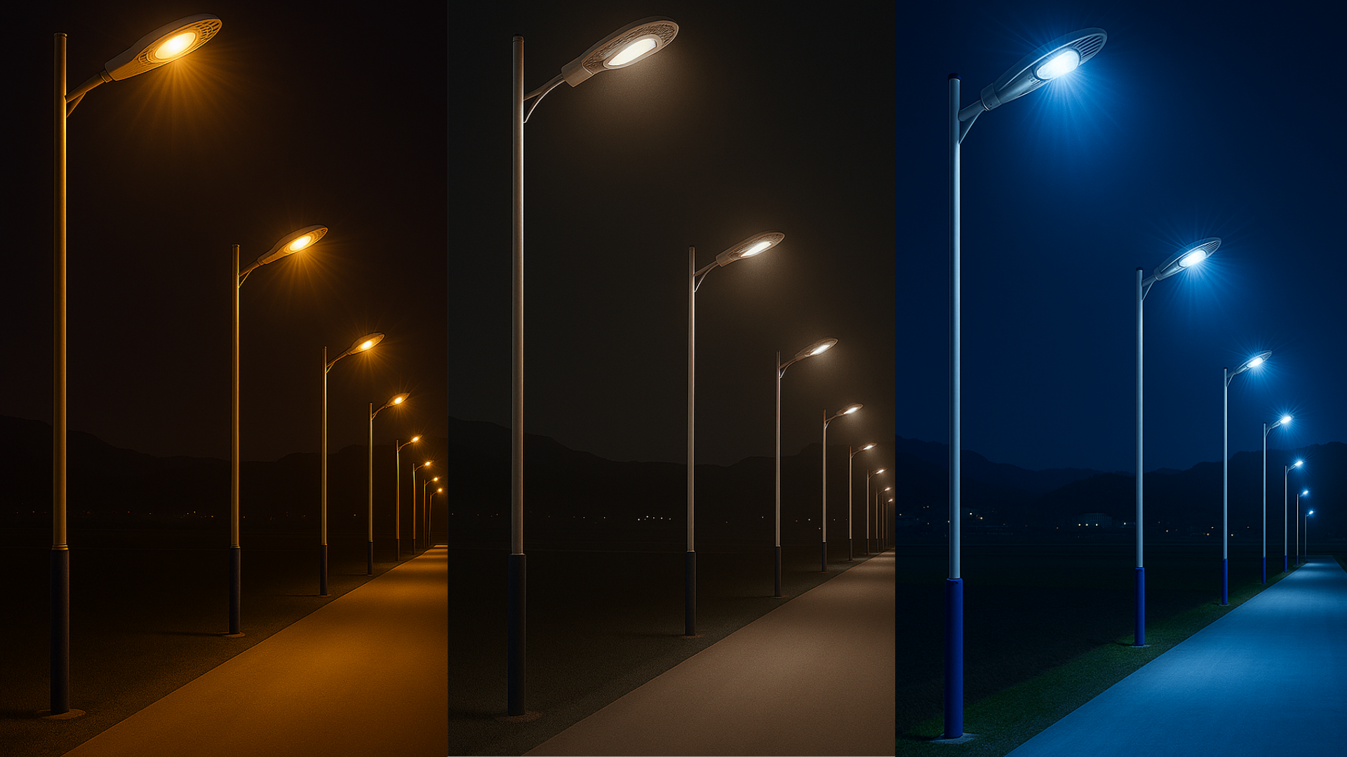 Đèn đường LED Duhal DHQ1002 100W 2 Đèn đường LED Duhal DHQ1002 100W có màu sắc ánh sáng linh hoạt