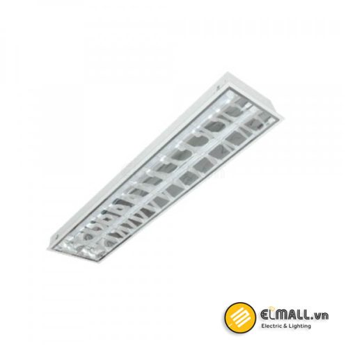 Máng đèn LED phản quang âm trần Duhal LDA218 2x18W