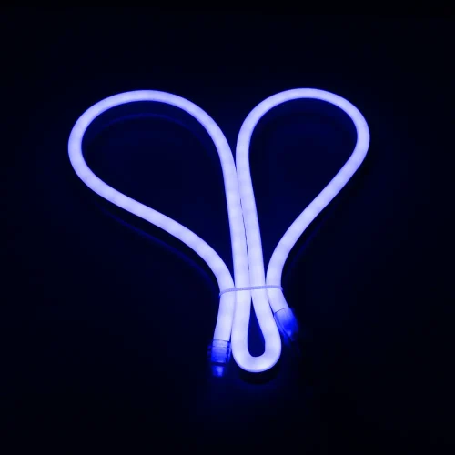 LED DÂY KIỂU NEON BẺ GÓC HAI CHIỀU ÁNH SÁNG XANH LAM 6W/M (NEL01)